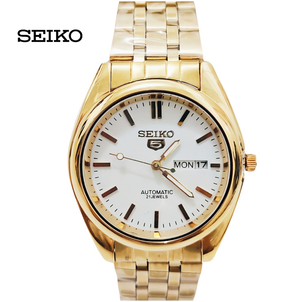 AA04 Seiko 5 Men s watch Automatic Hand Movement Double date