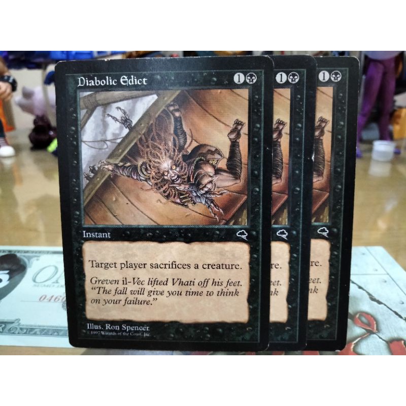 Magic: The Gathering(MTG) Diabolic Edict Tempest | Shopee Philippines