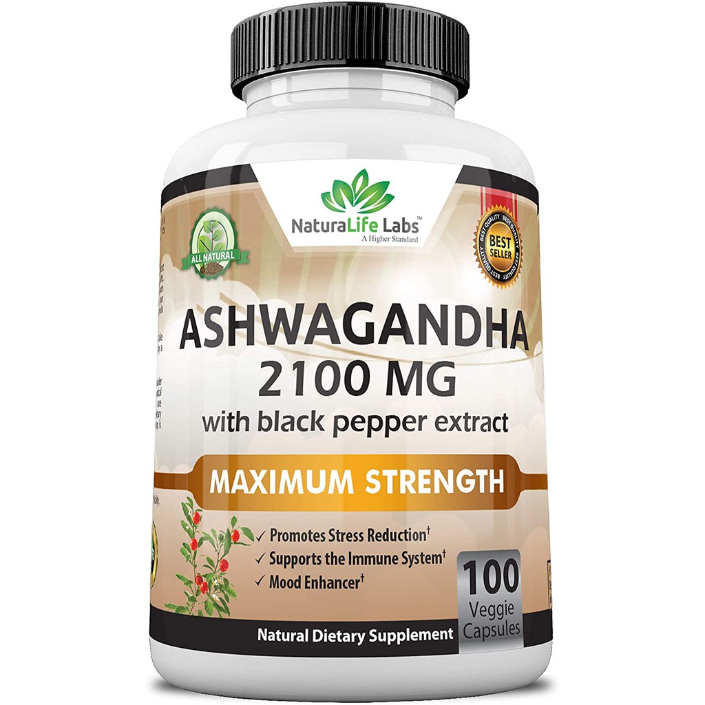 Organic Ashwagandha 2100mg 100 Vegan Capsules | Shopee Philippines