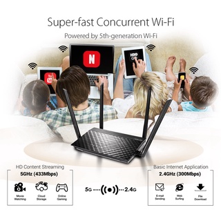 ASUS AC750 MIMO Dual Band Wi-Fi Router (RT-AC750L) | Shopee Philippines