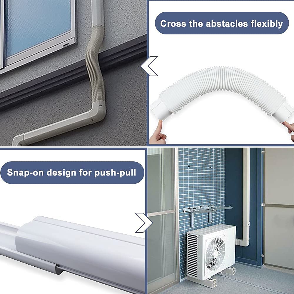 4"x2.5" PVC Molding / Cladding for Air Conditioning Cover good 2.hp