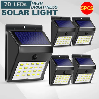 1 PCS 2 PCS 3PCS 4PCS 5PCS Solar Steady Night Light 20 LED
