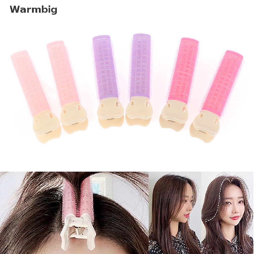 Warmbig 2Pcs Hair Curler Clip Self Grip Volume Hair Root Fluffy Clip