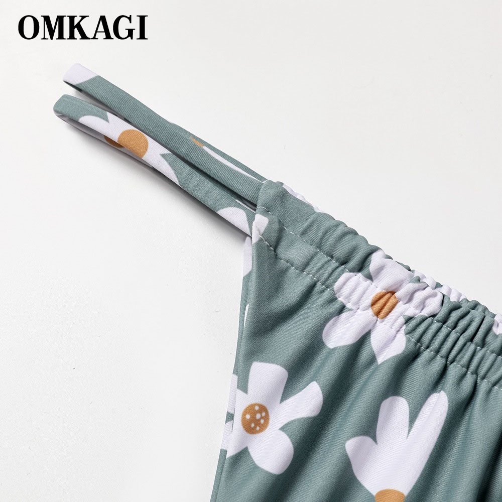 OMKAGI Bikini Set Micro Swimwear Women Frint High Cut Swimming Bathing ...