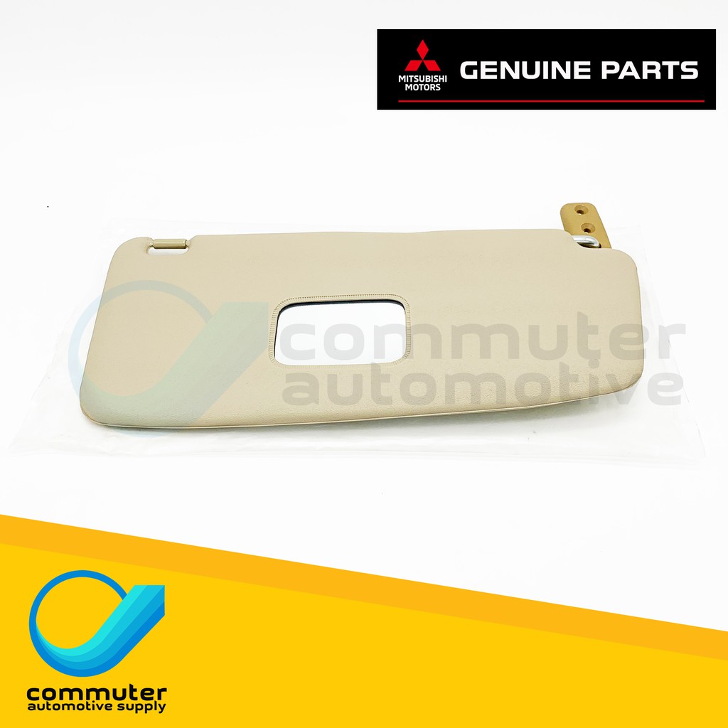 [Beige RIGHT with Mirror] Mitsubishi Adventure Sun Visor - Genuine ...