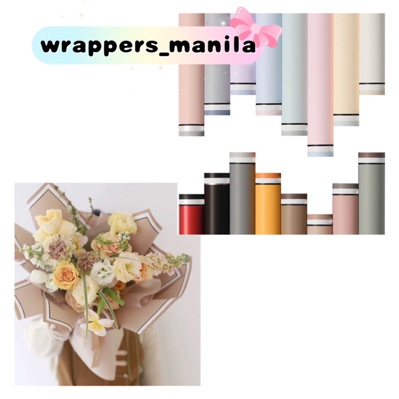 20pcs Double-Sided Dior Printed Wrappers Flower Bouquet Wrapping Paper