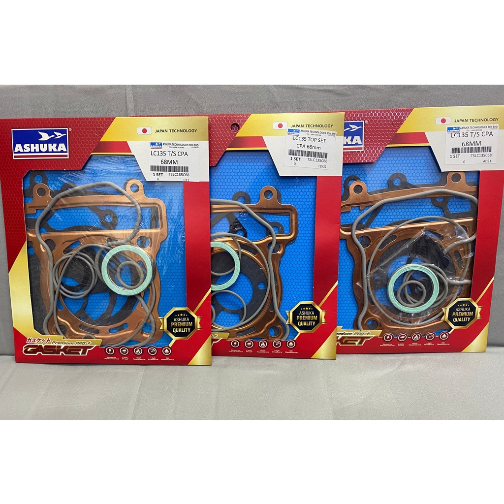[ Y15 / LC135 ] Ashuka copper head gasket top set (57/58/59/60/61/62/62