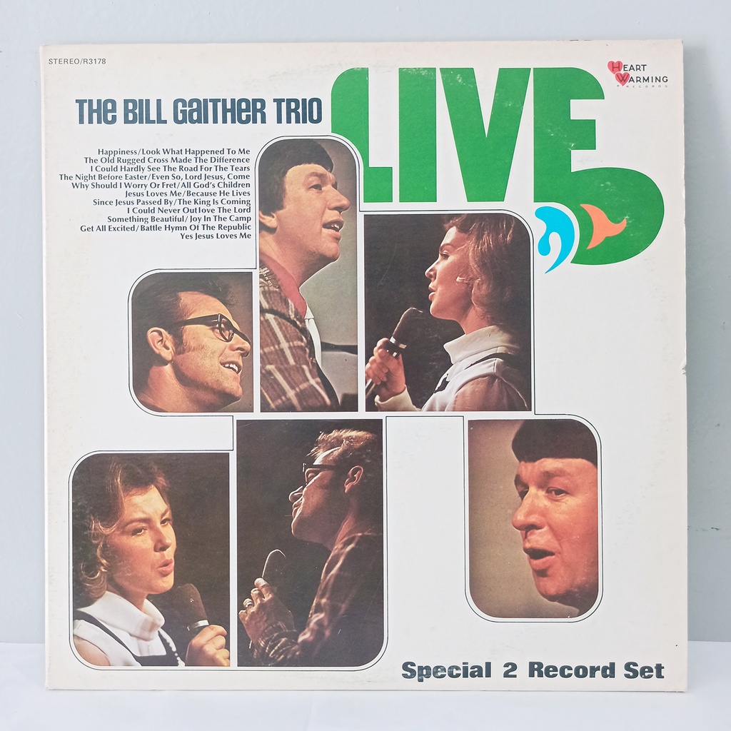 2 Lps The Bill Gaither Trio Live Vinyl Record Plaka Lp Album