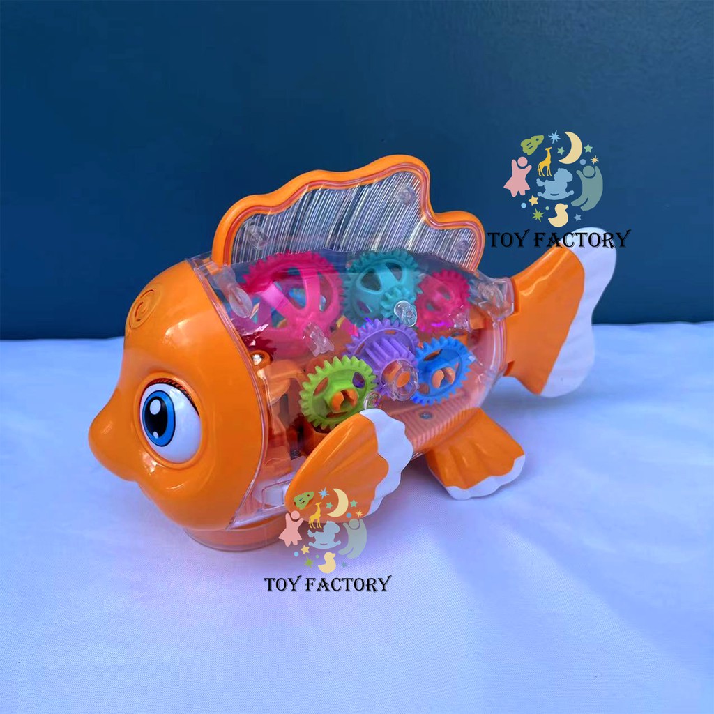 Toy Factory- Kids toys moving fish with transparent body, music and ...
