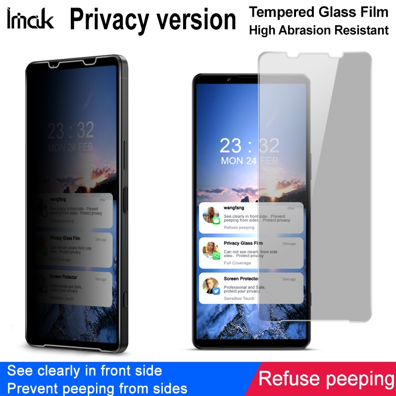 Anti-Spy Anti-purple Tempered Glass Privacy Screen Protector for iPhone 13 13Pro