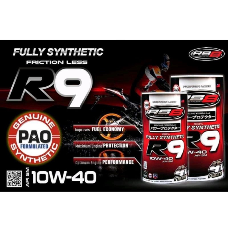RS8 OIL SCOOTER / R9 / FULLY SYNTHETIC ORIGINAL ENGINE MOTORCYCLE OIL ...