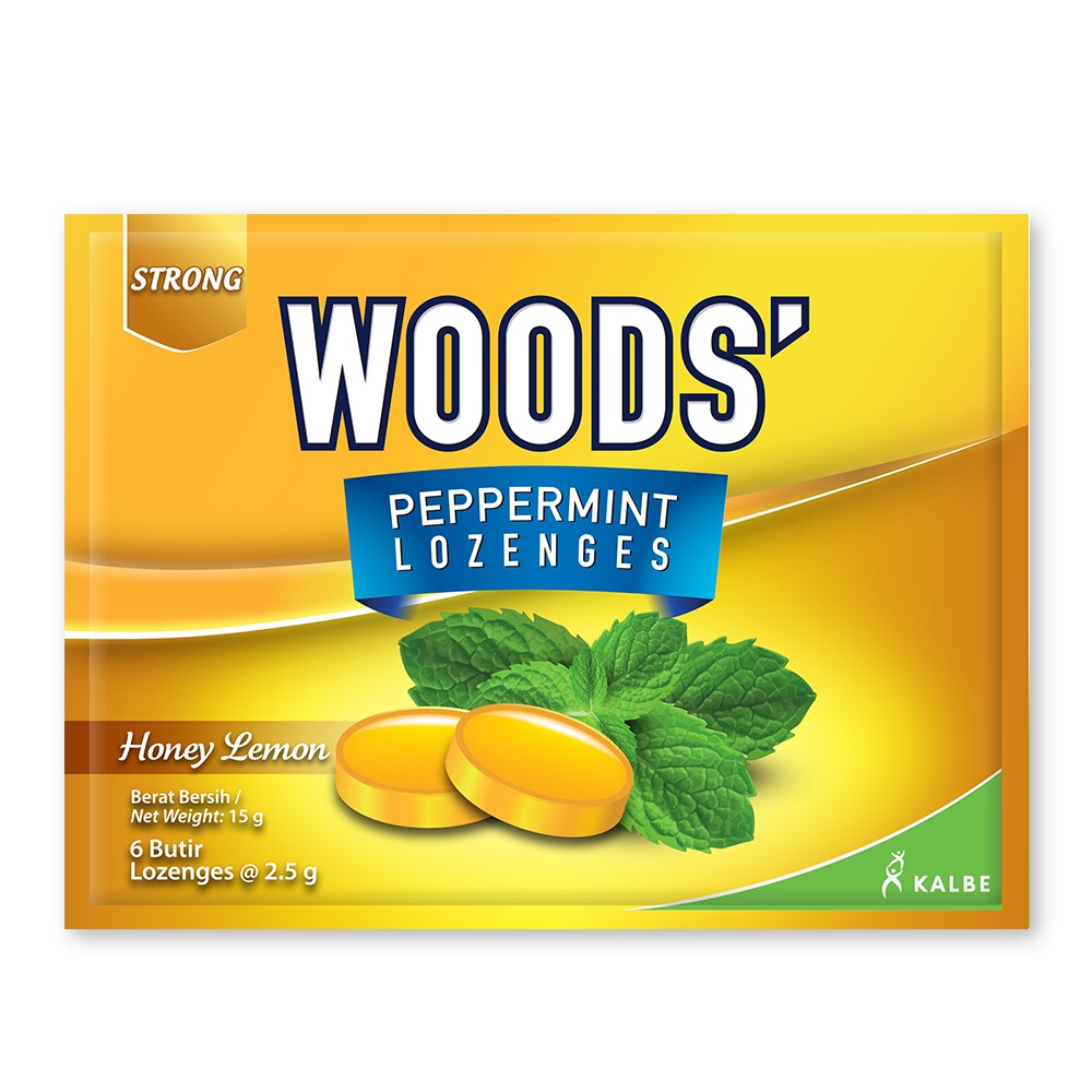 WOODS' Peppermint Lozenges Honey Lemon 6s 15g Shopee Philippines