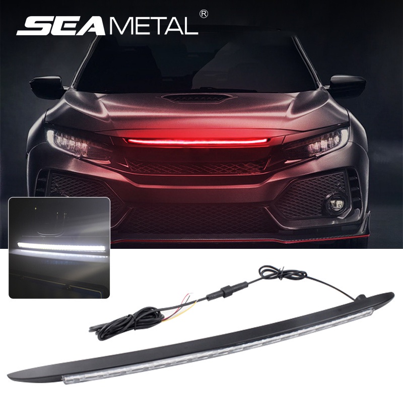 SEAMETAL 12V LED Car Grille Light Waterproof Headlamp Daytime Running