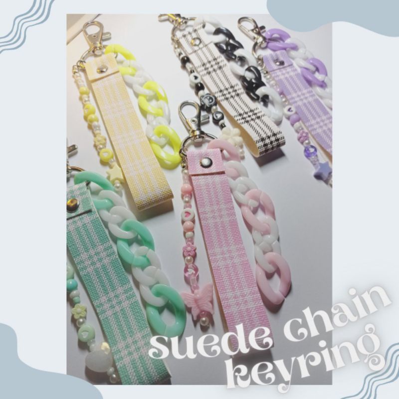 CHARMS AND PIECES Customized LeatherChain Key Rings for Binder Kpop