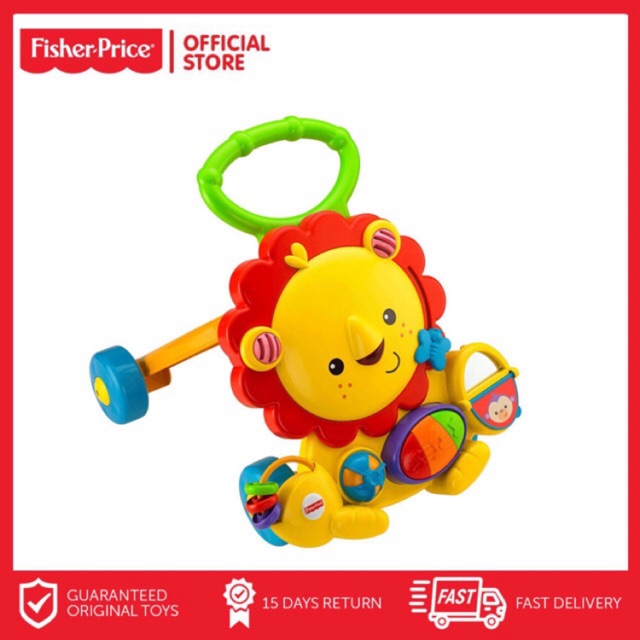 Fisher price best sale push walker lion