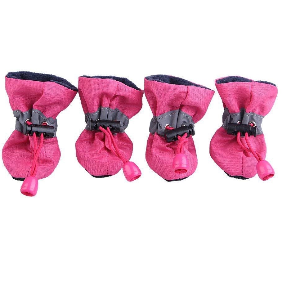 4Pcs Dog Shoes Pet Shoes Puppy Shoes Care Waterproof Shoes Anti Slip