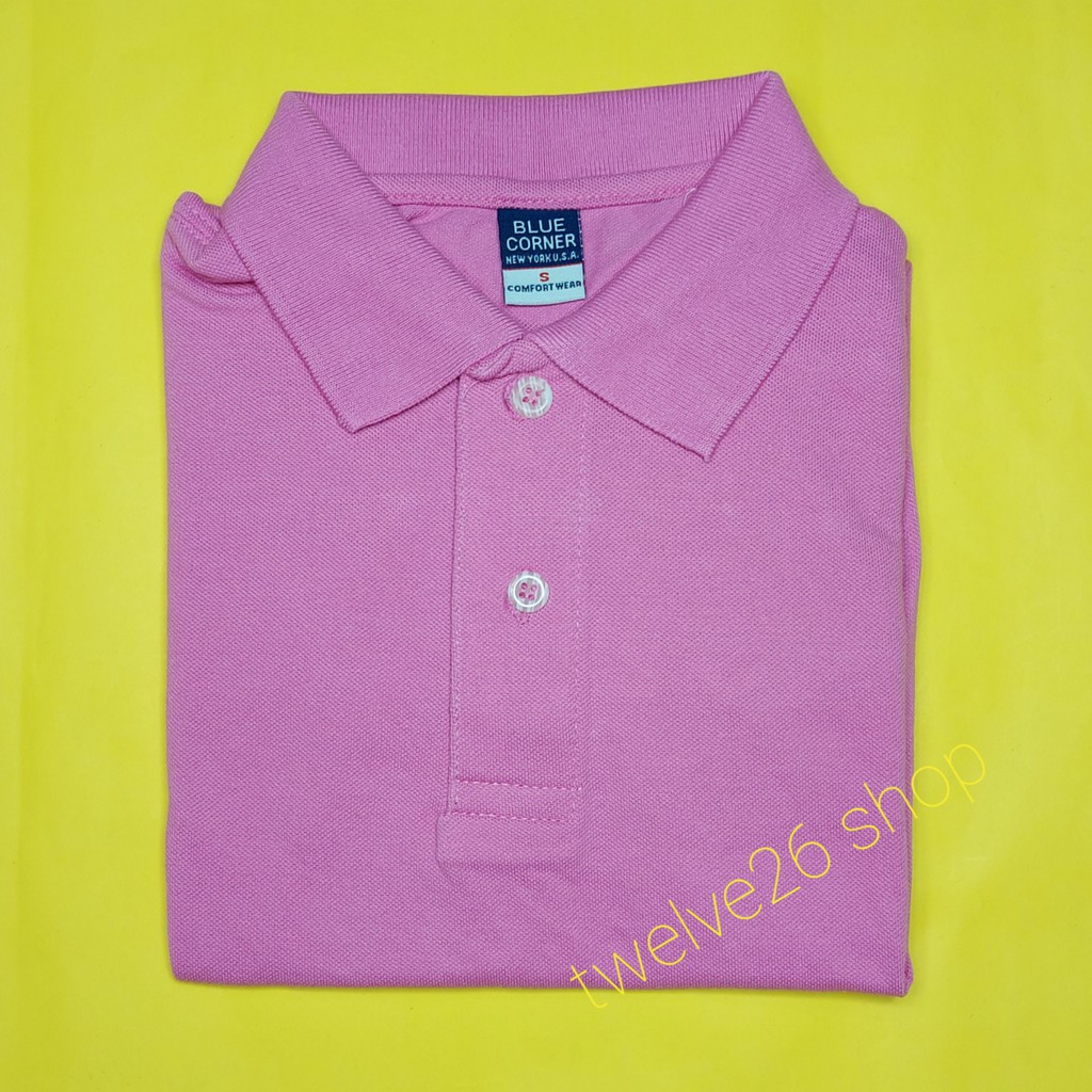 Blue Corner Polo Shirt Comfort Wear Men Unisex Plain Xs To 6xl Azalea