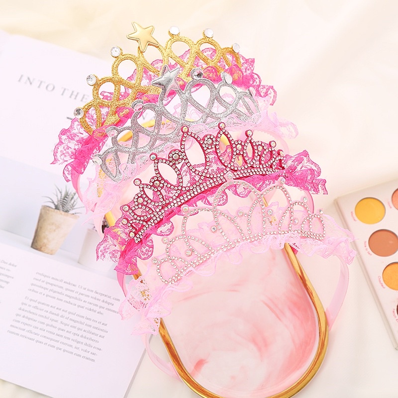 Mesh Crown Headband Girls Hair Accessories Super Fairy Children's ...