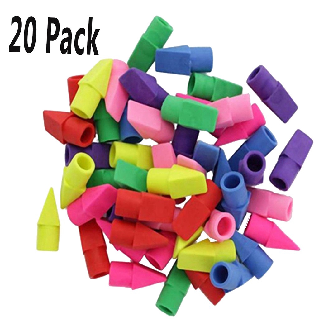 Pencil Erasers Pencil Top Eraser Erasers Cap Tops Pencil Eraser Toppers Erasers School