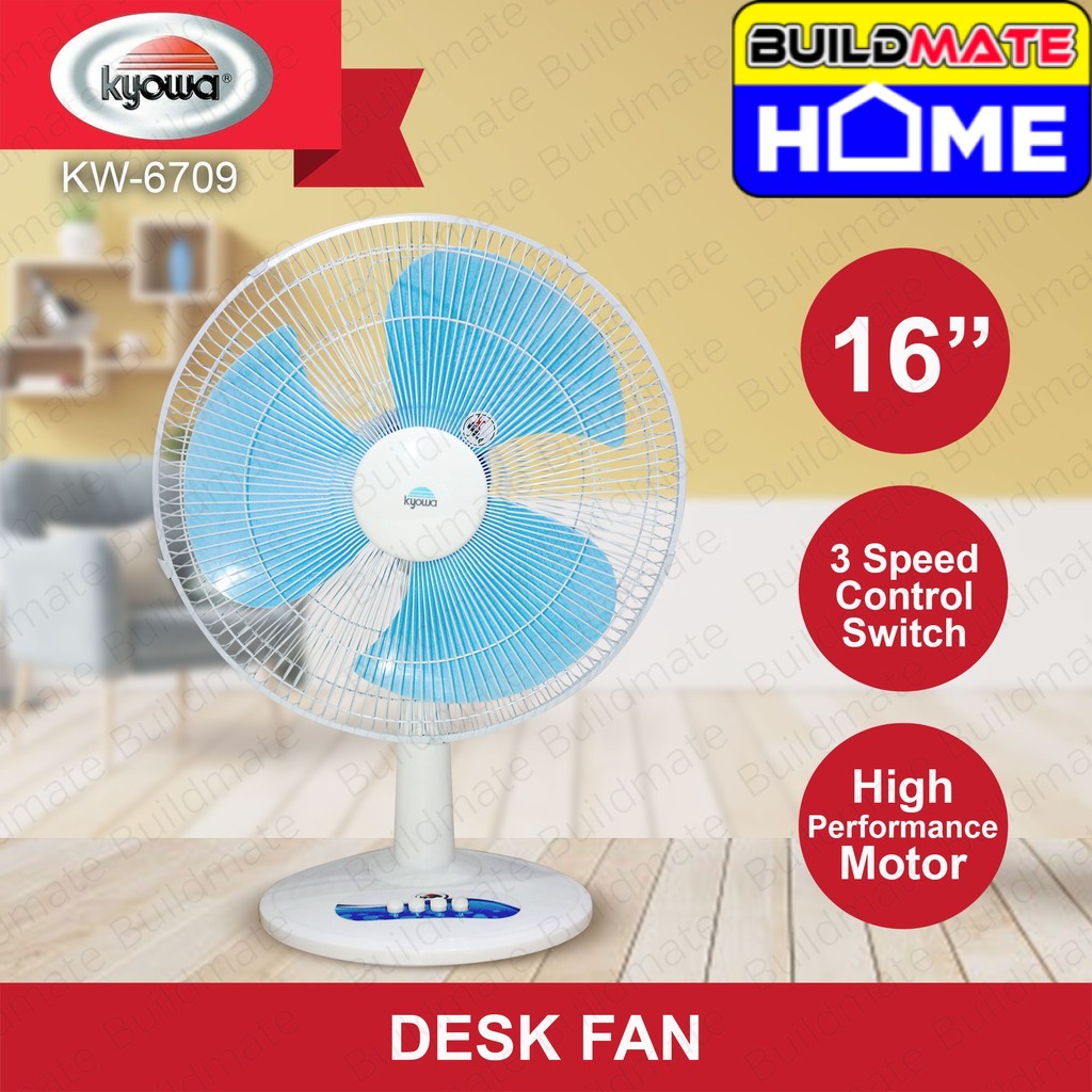 KYOWA Desk Fan 60W 16" KW6709 •BUILDMATE HOME• Shopee Philippines