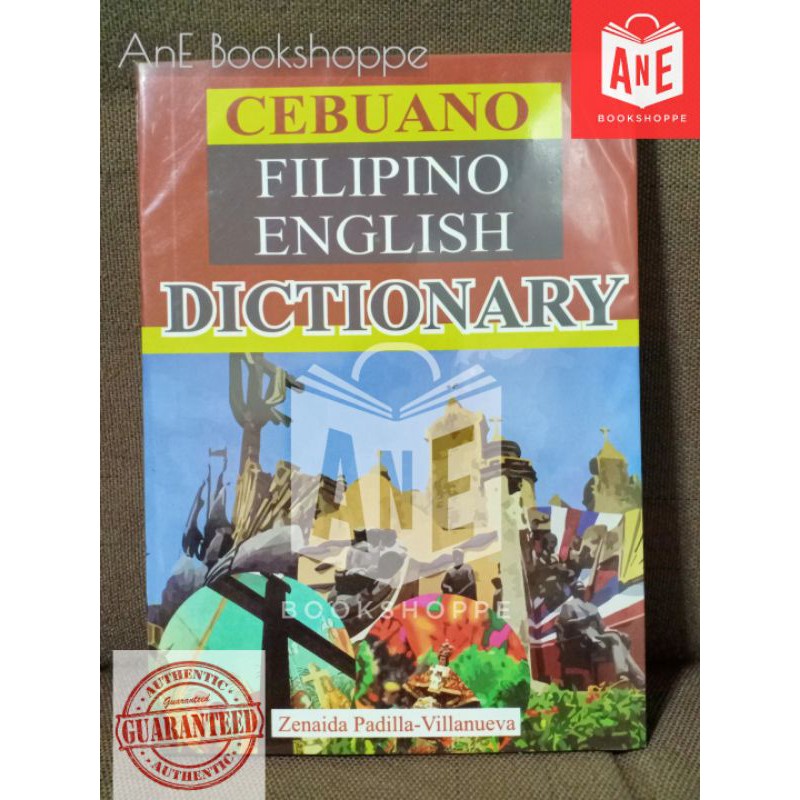 AUTHENTIC CEBUANO FILIPINO ENGLISH DICTIONARY by Villanueva Shopee