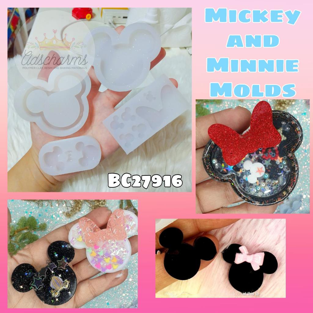 LJM Mickey and Minnie resin molds Mickey mouse shaker mold Minnie bow mold BC27916 Shopee Philippines