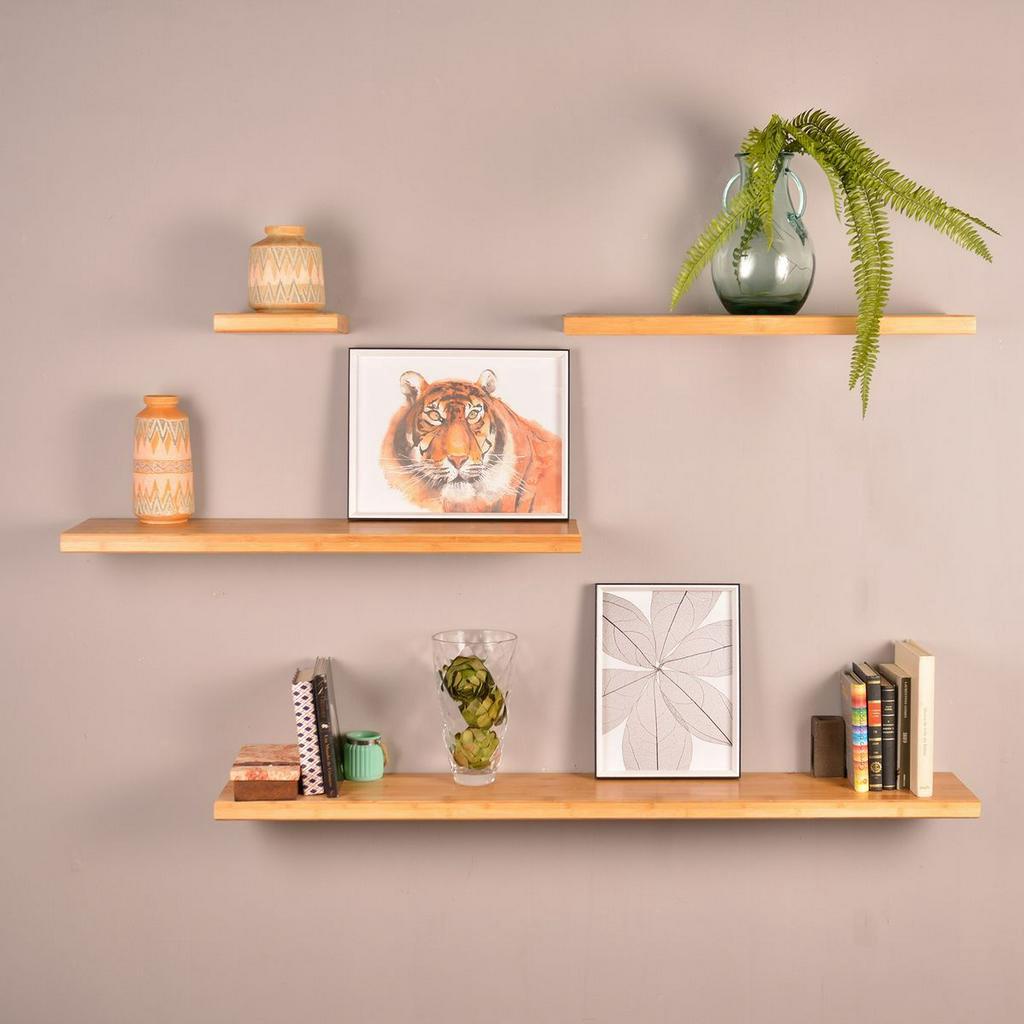 Multipurpose Minimalist Wall Shelf/Shelf Contains 3 Sizes 30 cm, Color Variants, No Drill Wall