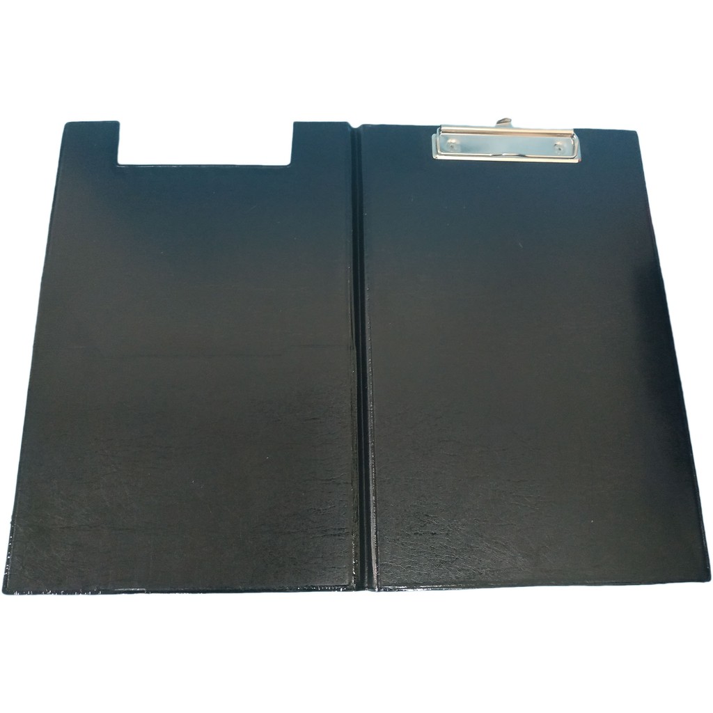 CLIP BOARD WITH COVER LONG 131/2" X 914" CLIPBOARD ACCOUNTING FOLDER BLACK ( WITH