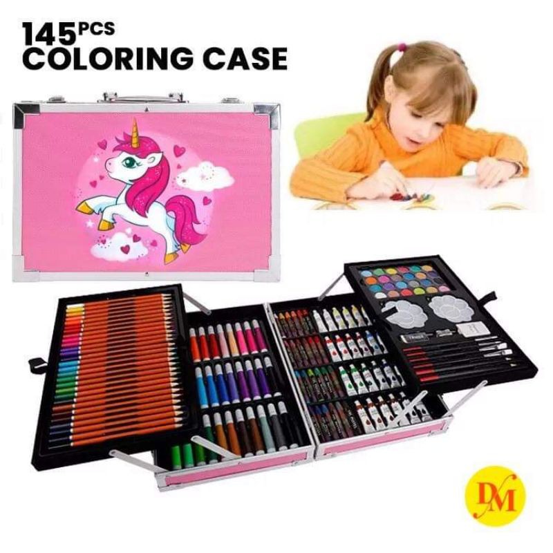 Unicorn Art Set 145pcs Coloring Case COD AVAILABLE | Shopee Philippines