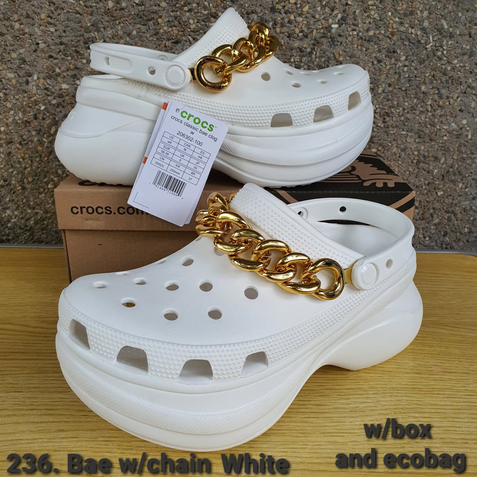 Bae clog crocs discount white