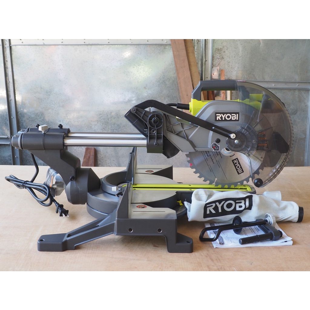 Ryobi TSS103 10inch Compound Sliding Miter Saw with LED Cutline