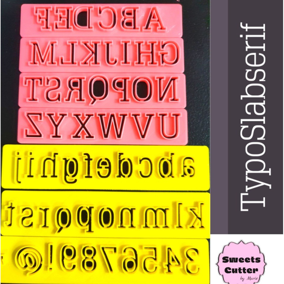 Letter Cutter Typo Slab Light Tappit .75inches Fondant Cutter | Shopee ...