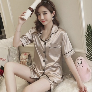 Satin pyjamas online shopee