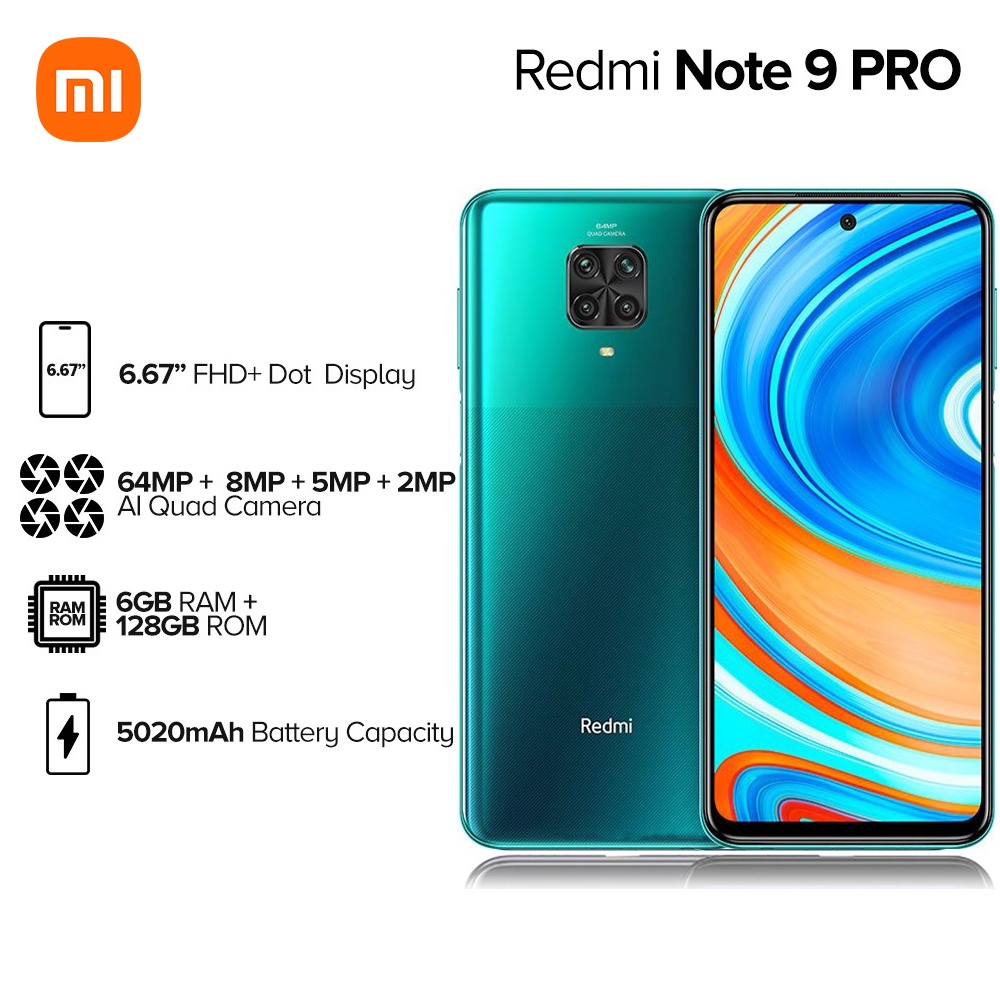 redmi note 9 pro 6gb ram 128gb 64mp