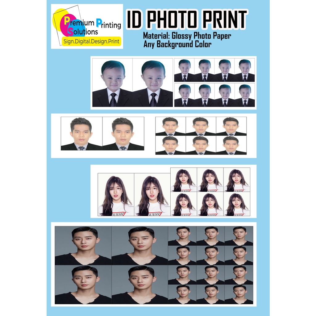 Rush Id Picture 1x1 2x2 Passport Picture Shopee Philippines 7339