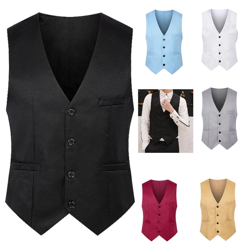 Ready Stock Korean Fashion Slim Fit Suit Men's British Suit Vest Men's ...