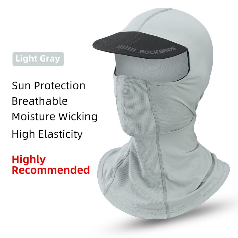 ROCKBROS Sun Protection Balaclava Cycling Face Mask Motorcycle Ice Silk ...