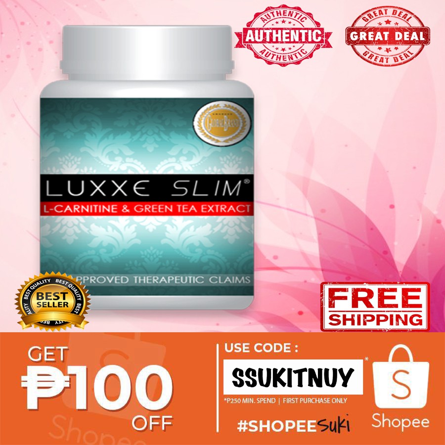 Luxxe Slim LCarnitine and Green Tea Extract Capsules 60pcs Shopee Philippines