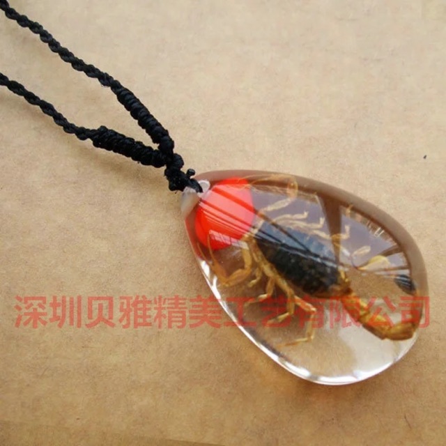 Amber Necklace Artificial Amber Insect Specimen Ornament Amber