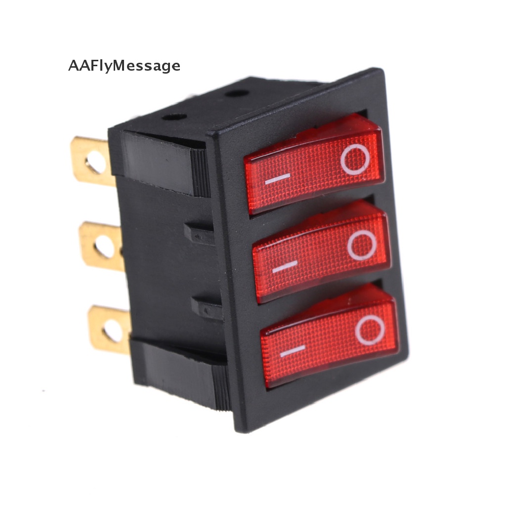 AAFlyMessage KCD3 34*40 Big Rocker Switches With Red Light Three-Way ...