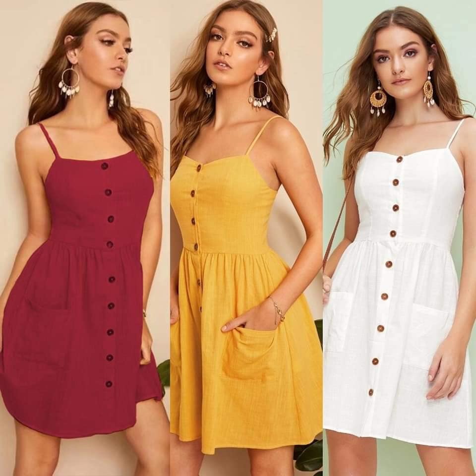 Spaghetti strap best sale dress casual