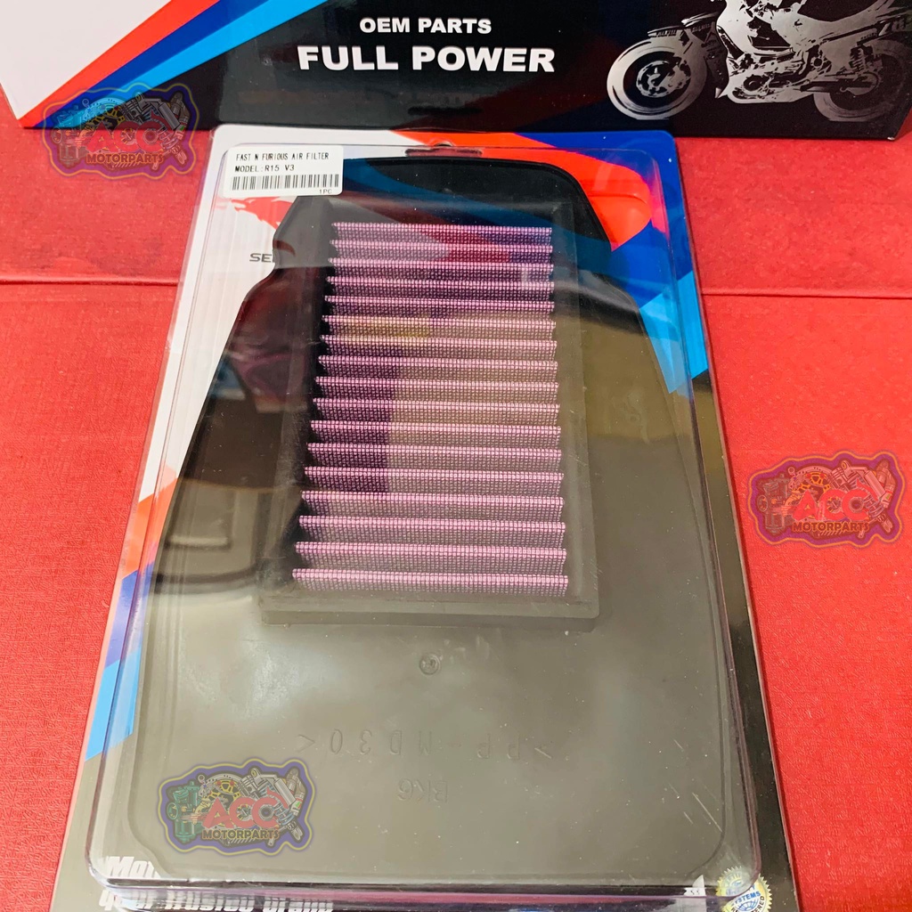 ACC Motorparts Air Filter Element for Yamaha R15 V3 - OEM Motorcycle ...