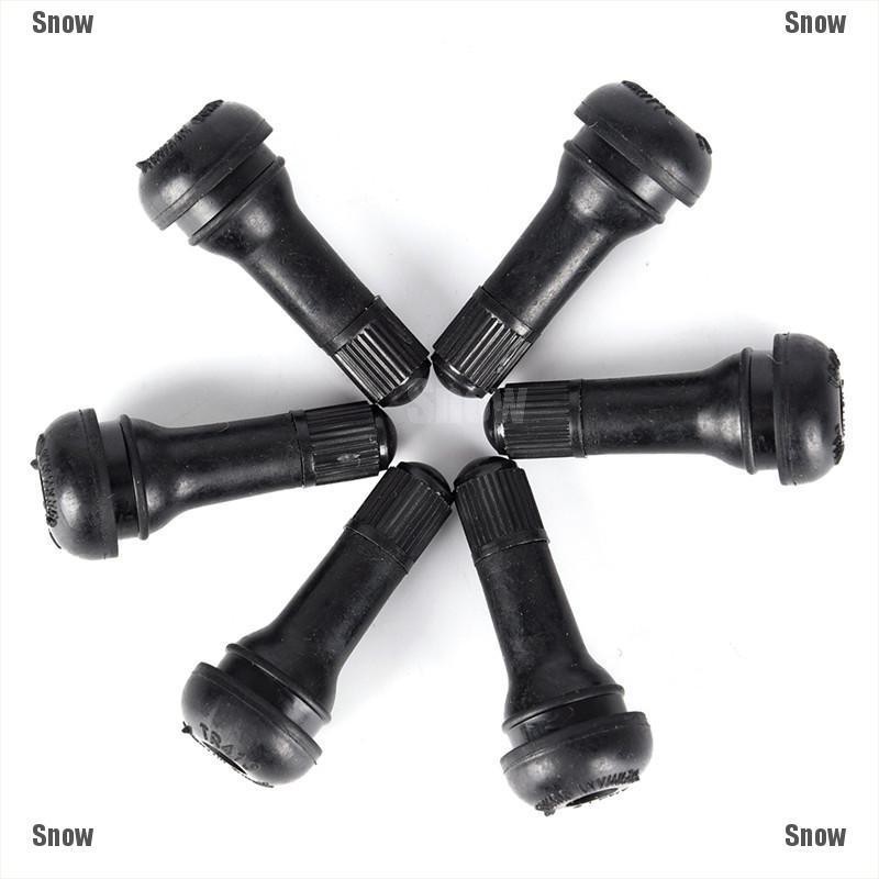 Black Tubeless Car Wheel Tire Valve Stems with Caps Tyre Rubber