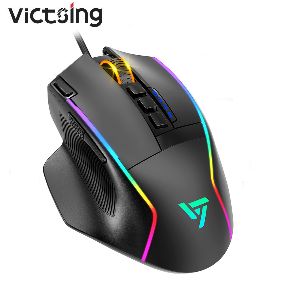VICTSING PC322 16000 DPI RGB Gaming Mouse 10 Programmable Buttons