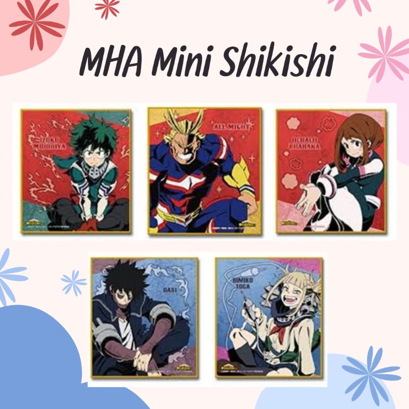 My hero academia Mini Shikishi Deka All Mite Uraraka Dabi Toka | Shopee ...