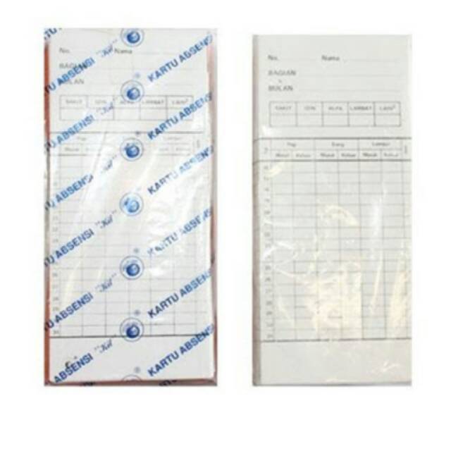 MESIN 100-Piece ABSENCE MACHINE CARD (PACK) | Shopee Philippines
