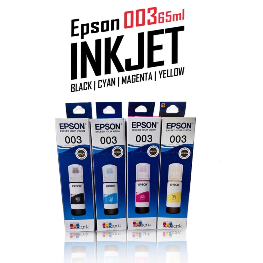 Epson 003 Ink Bottle 65ml Original Inks Cymk Shopee Philippines 9047