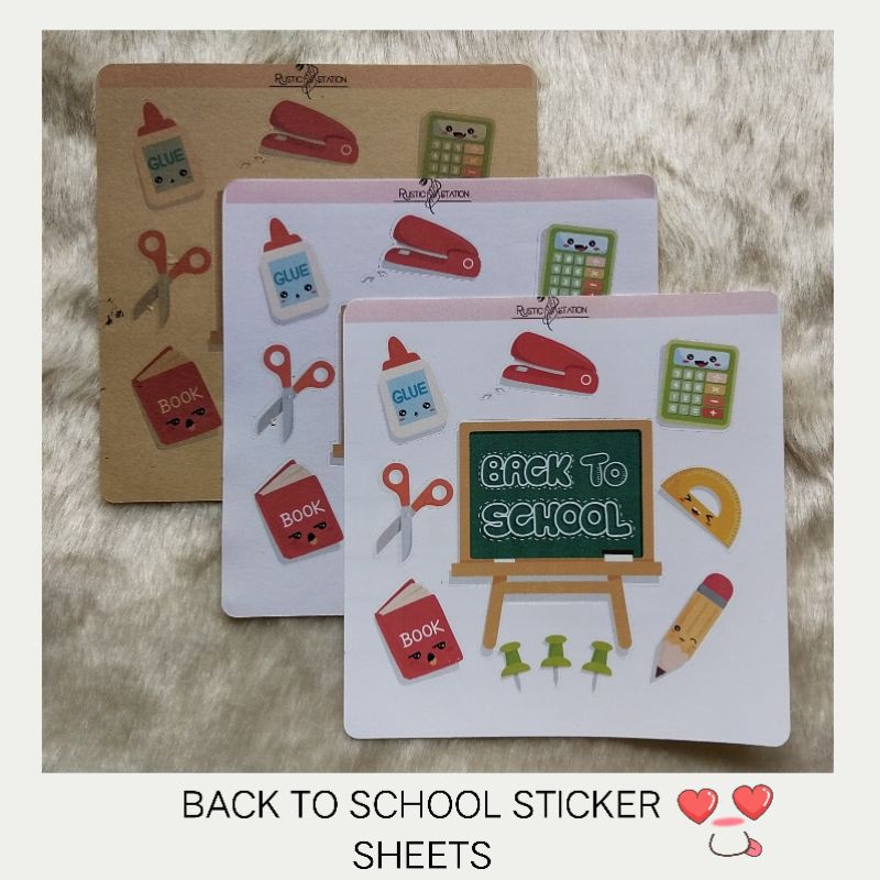 Back to School Sticker Sheets