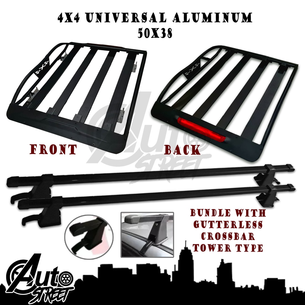 Eon 2017-2021 4x4 Aluminum Roof Rack with Red Reflector 50x38 in Size ...