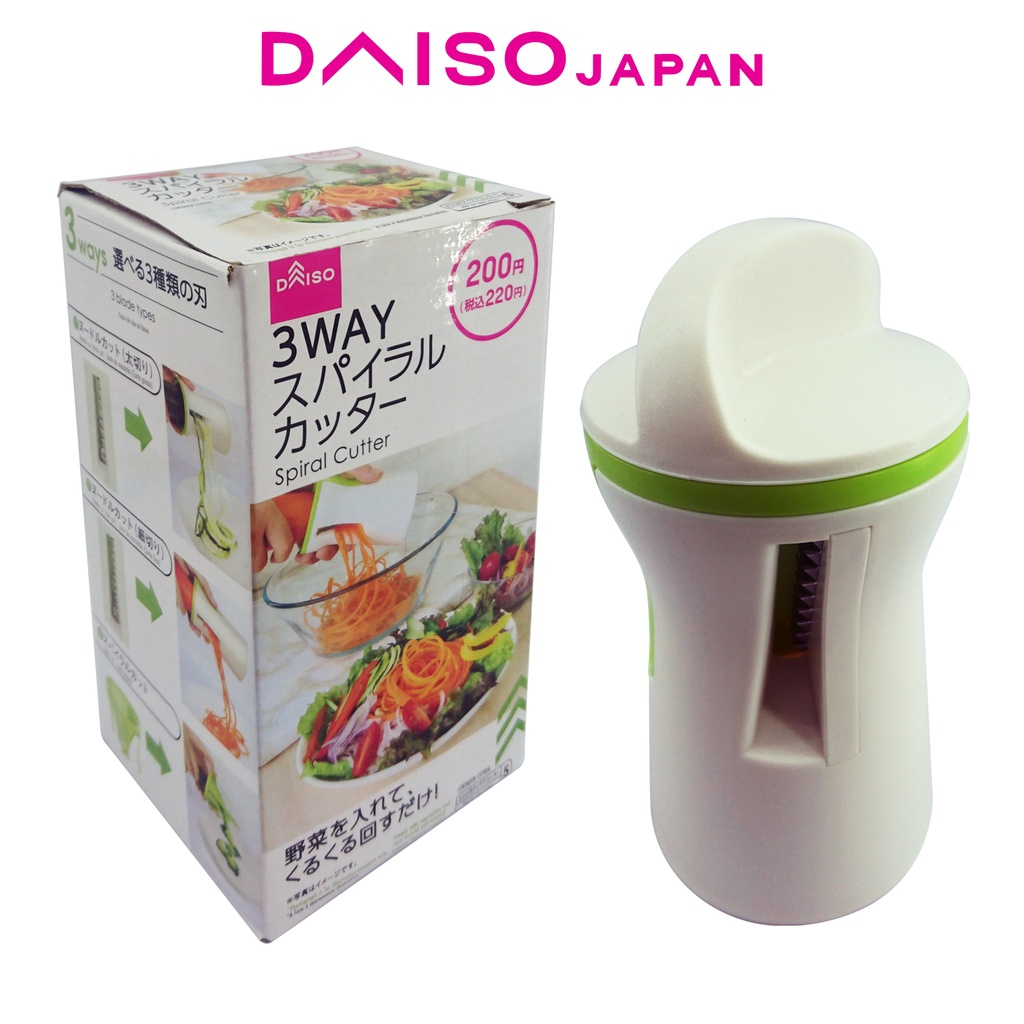 Daiso 3Way Spiral Vegetable Cutter Shopee Philippines